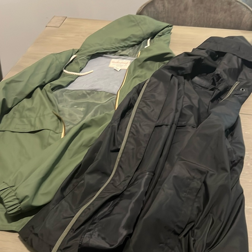 Lot. 2 mens windbreakers size large craft+flow & original vintage weatherproof